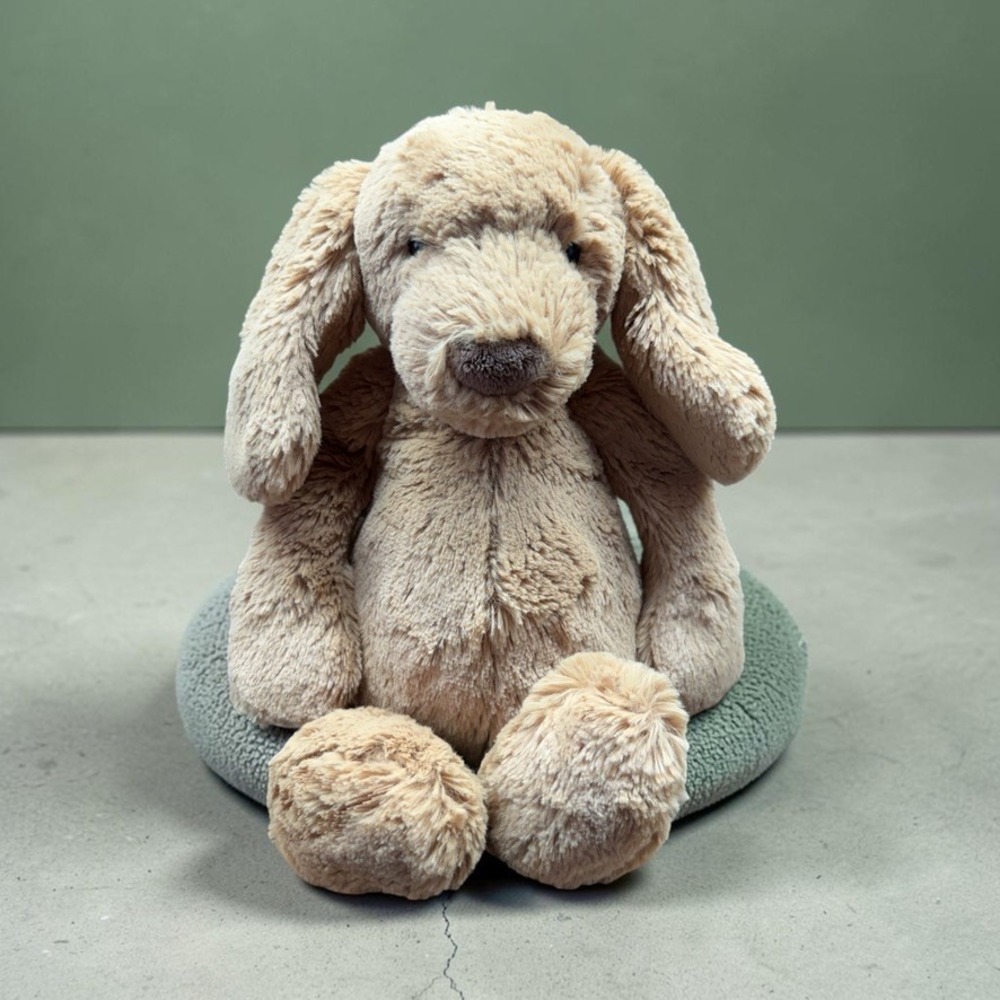 Jellycat Bashful Toffee Puppy Plush Medium Authentic Original NWT New with Tags